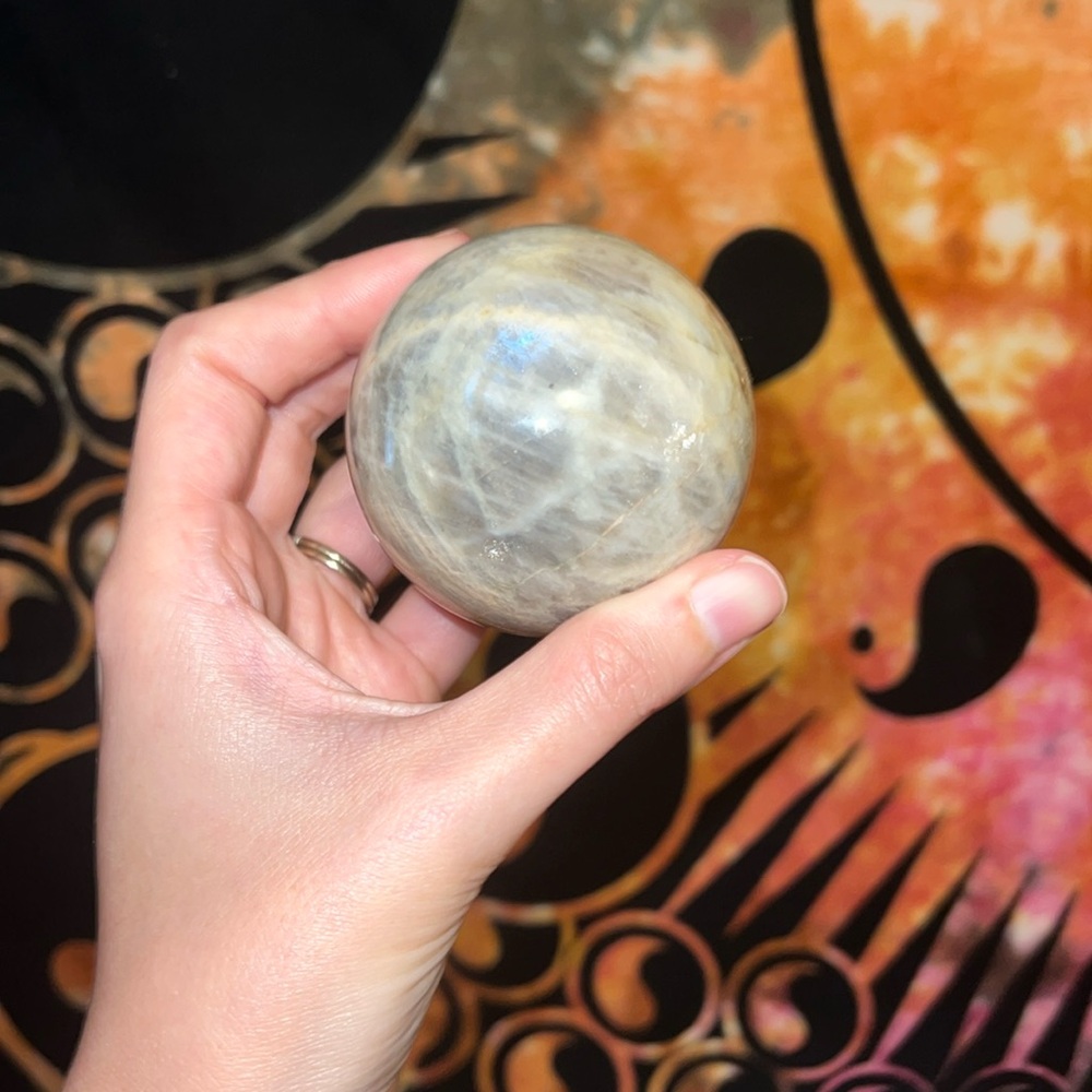 Sunstone + Moonstone sphere 💕